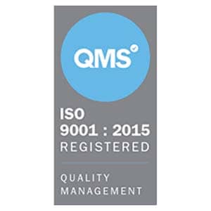 We hold our ISO 9001 accreditation